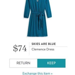 Skies are Blue Clemence Dress - Teal Green